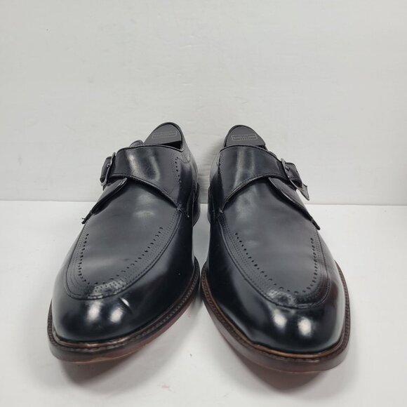 Johnston & Murphy Boydstun Monk Strap Black Leather Shoes 15-2847 US Size 9M - Picture 3 of 8